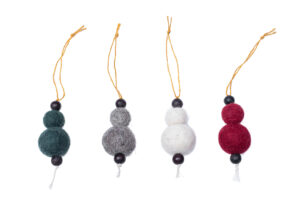 Snowball ornament set (4 in 1)