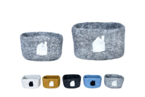 Felt square basket set (2 in 1)